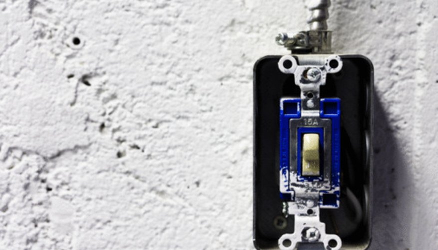 Remove the plate cover to expose the switch. Remove the plate cover to expose the switch.