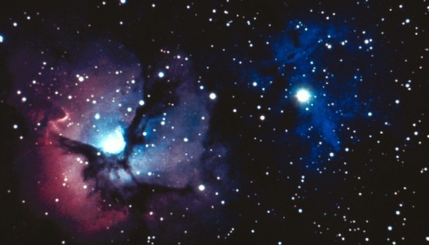 Photo Credit: Jupiterimages/Photos.com/Getty Images Beautiful pictures of nebulae can be captured through optical telescopes.