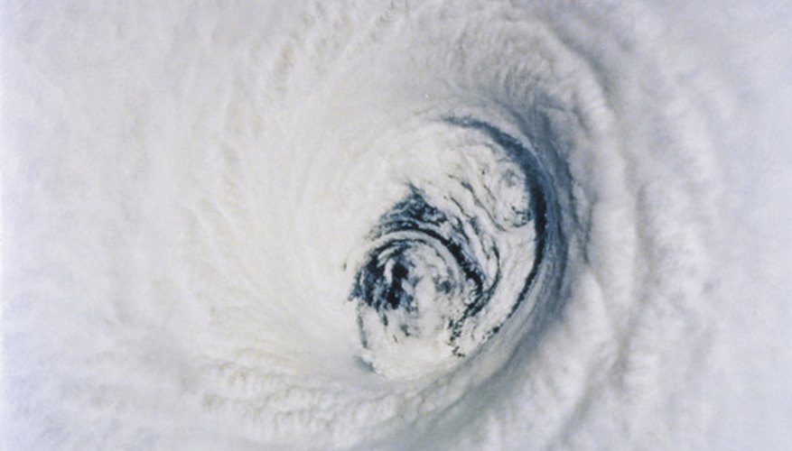 Photo Credit: Comstock Images/Comstock/Getty Images Eye of a hurricane. Some nor'easters have eyes as well.