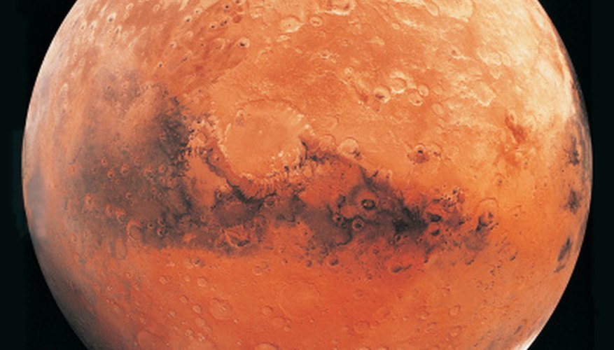 Photo Credit: Digital Vision./Digital Vision/Getty Images Mars, known as the red planet, has two satellites in its orbit.