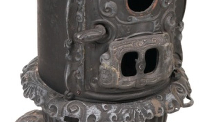 Refinish an old cast iron woodstove to its original beauty. Refinish an old cast iron woodstove to its original beauty.