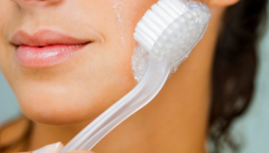 Photo Credit: Jupiterimages/Pixland/Getty Images Glycolic acid is used in skin care products while glycerine can be found in soaps.