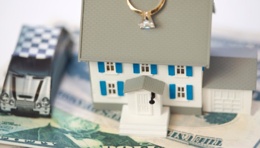 Military retirement falls under marital property in a divorce.