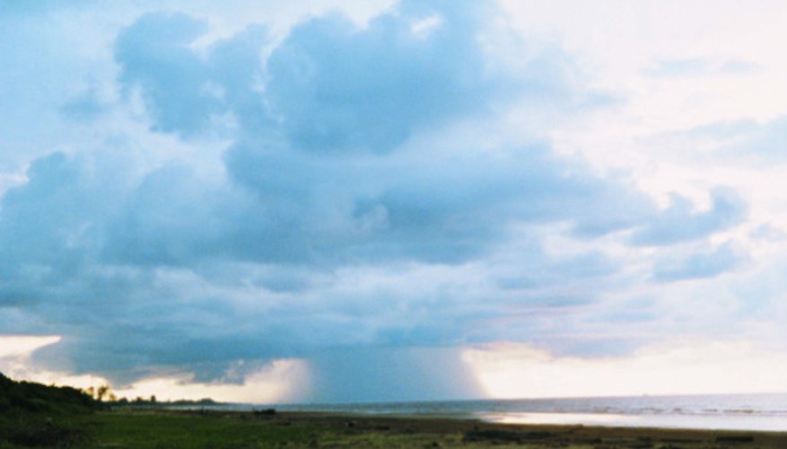 Photo Credit: Digital Vision./Digital Vision/Getty Images Cumulonimbus clouds produce severe weather, including intense rain, high winds, hail and tornadoes.