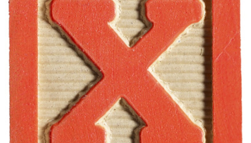 Photo Credit: Hemera Technologies/PhotoObjects.net/Getty Images Use a multiplictive inverse to solve for x in the numerator.