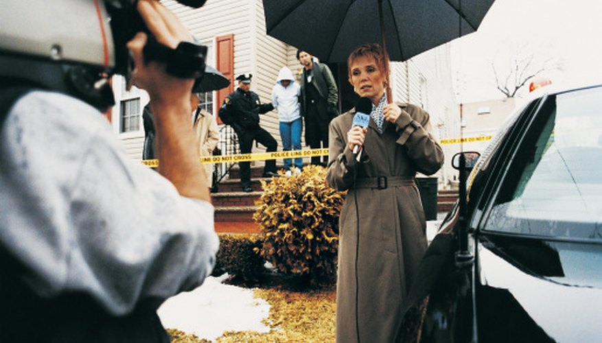 Photo Credit: Digital Vision./Digital Vision/Getty Images The media can both receive and give helpful information on crime.