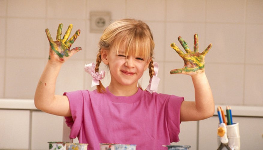 Photo Credit: David De Lossy/Digital Vision/Getty Images Mixing paint can reveal a rainbow of colors.
