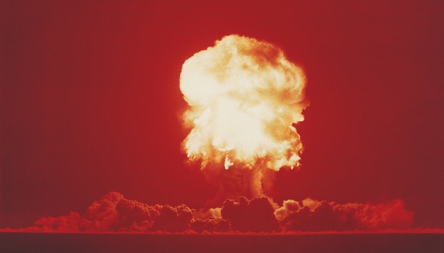 Photo Credit: Digital Vision./Photodisc/Getty Images Properties of radioactive materials led to the creation of the nuclear bomb.