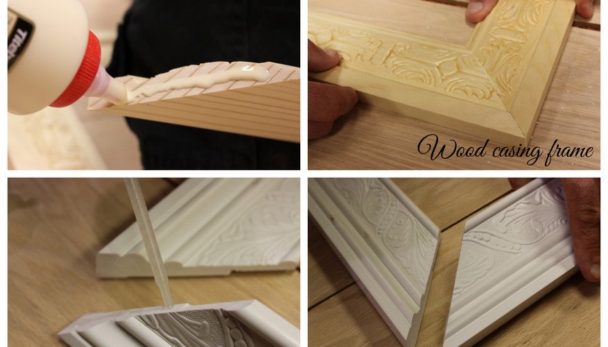 Use wood glue or epoxy to attach the frame. Use wood glue or epoxy to attach the frame.