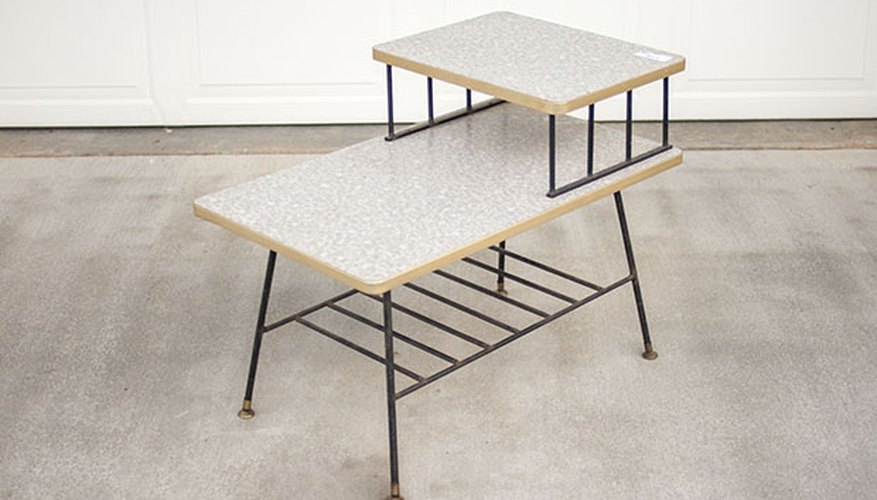 Before the makeover, this side table was just plain dated. Before the makeover, this side table was just plain dated.