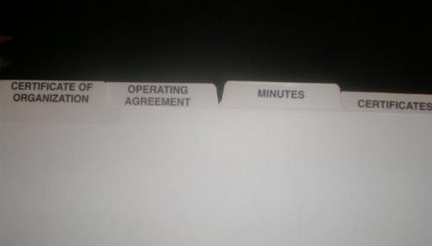 Index Tabs for Business Records