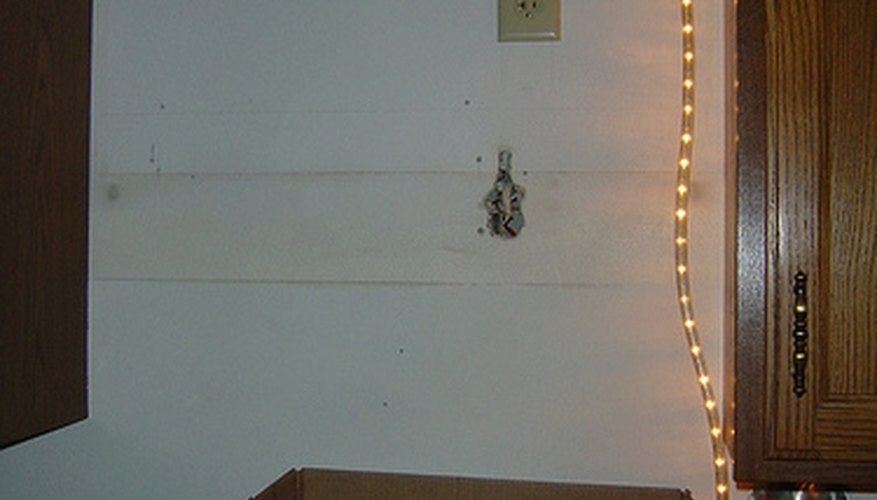 Install a wall socket. Install a wall socket.