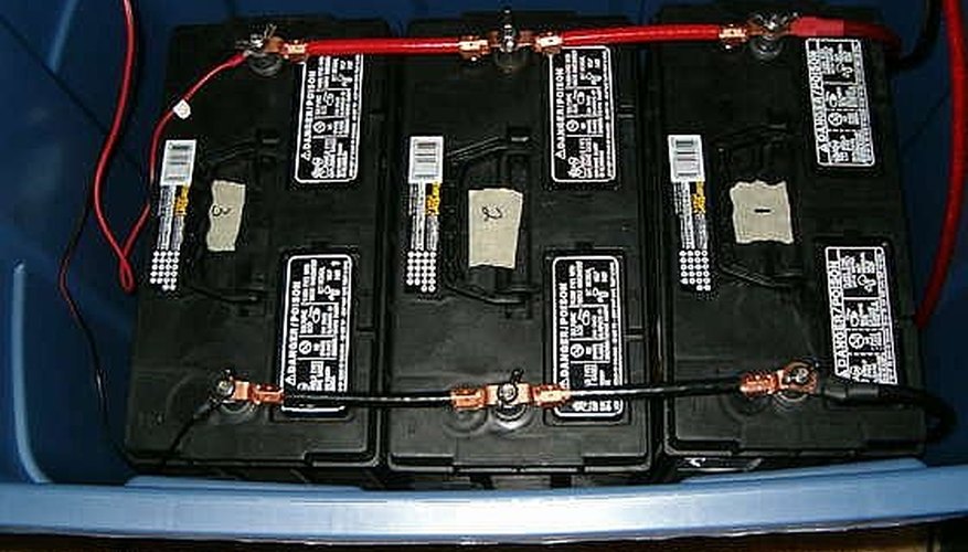 Connected batteries in the battery bank Connected batteries in the battery bank