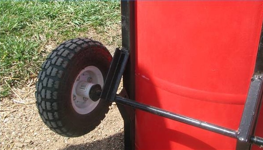 Axle attachment. Axle attachment.