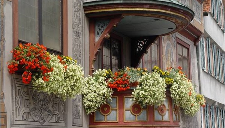 Balcony gardens can pack a lot of beauty in a very small space. Balcony gardens can pack a lot of beauty in a very small space.