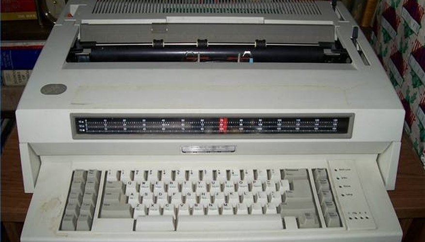 Electric typewriter essay