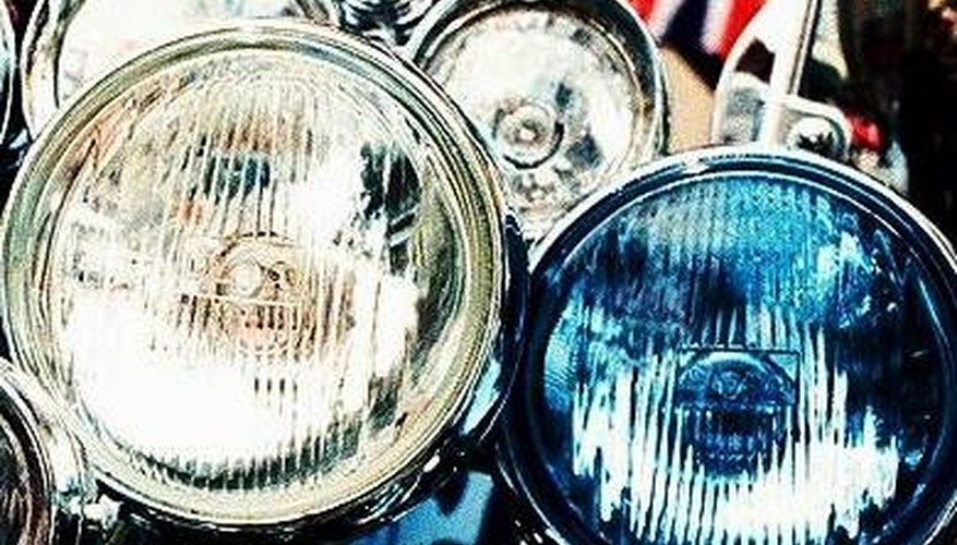 Early lights were basically a headlight on a battery. Early lights were basically a headlight on a battery.