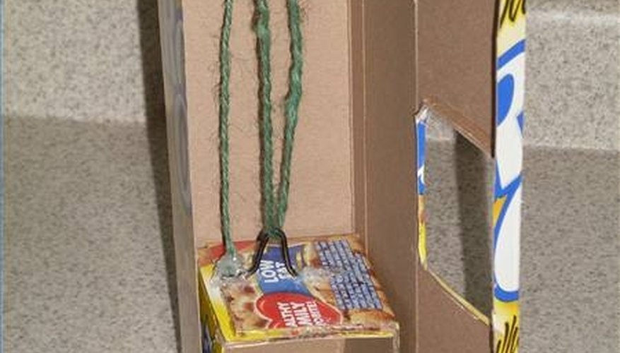 This is the cereal box elevator with the front panel open. This is the cereal box elevator with the front panel open.