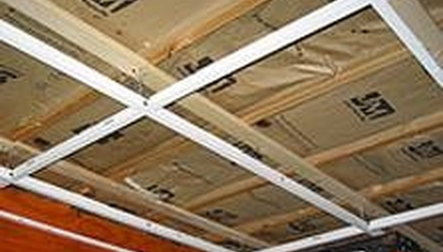 How to Install a Drop Ceiling in Basement | HomeSteady