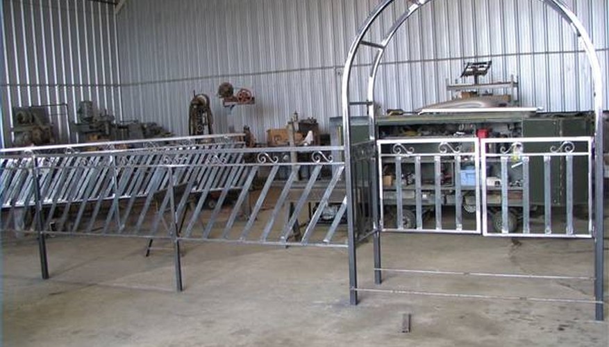 Railing and entry arbor built in the Fabrication Shop Railing and entry arbor built in the Fabrication Shop