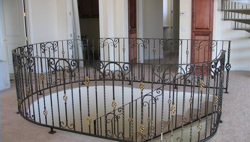 Railing built in shop, Powder Coated and installed Railing built in shop, Powder Coated and installed