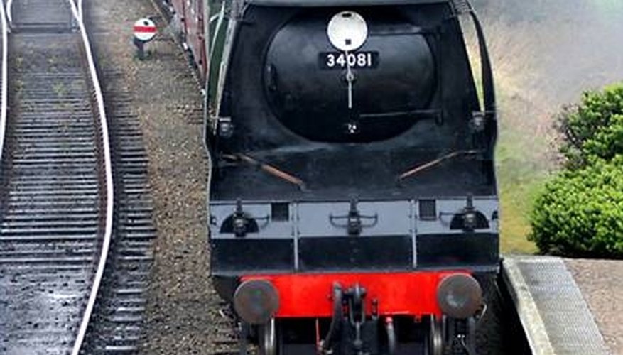 Trains have a large amount of momentum. Trains have a large amount of momentum.