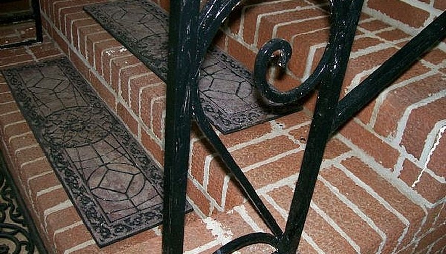 After painting the wrought iron, check for spots you missed! After painting the wrought iron, check for spots you missed!