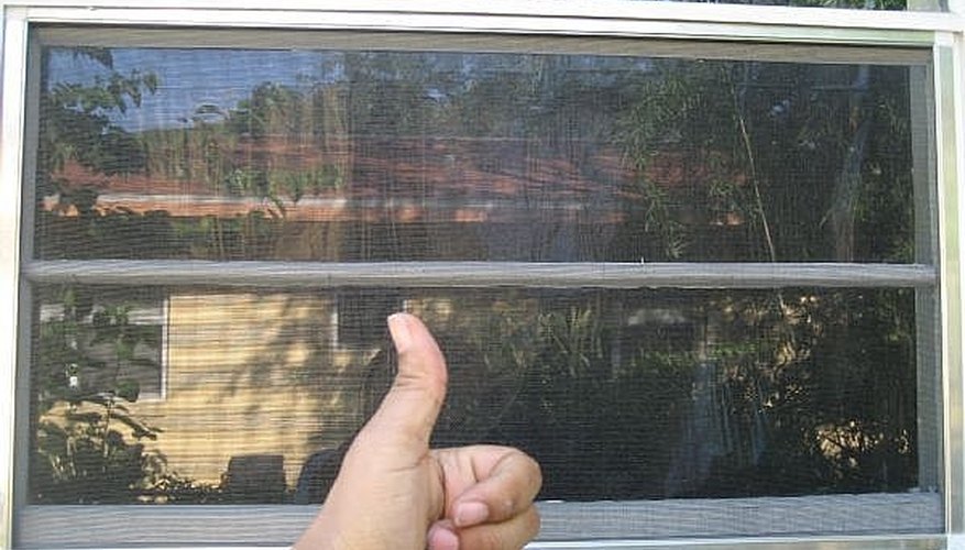 Built and installed window screen. Built and installed window screen.