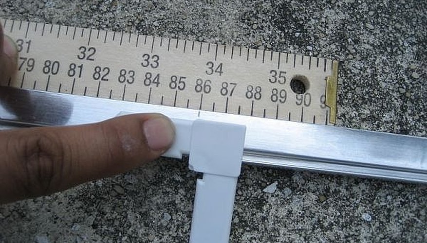 Measure and mark bottom frame piece. Measure and mark bottom frame piece.