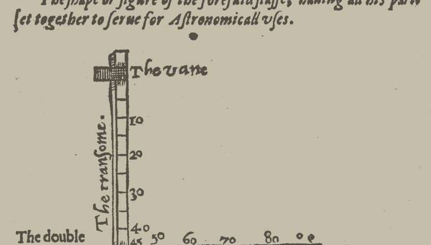 Diagram of an Early Cross-Staff (Wikimedia Commons)