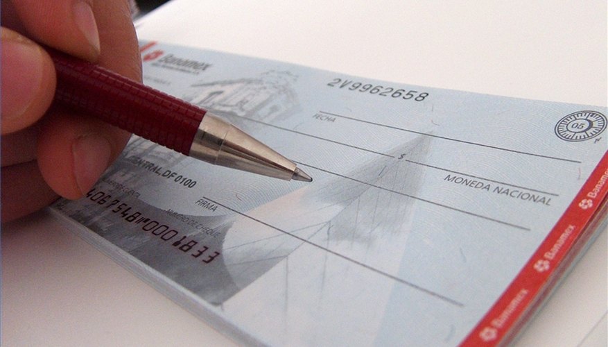 writing a check