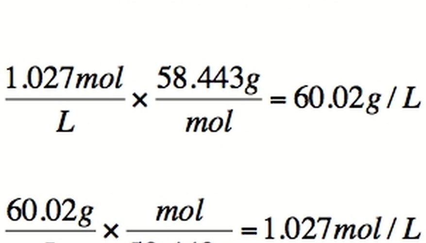 grams to liters chemistry calculator