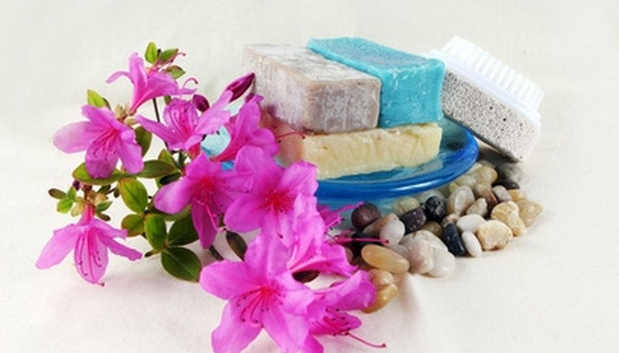Variety of soaps. Variety of soaps.