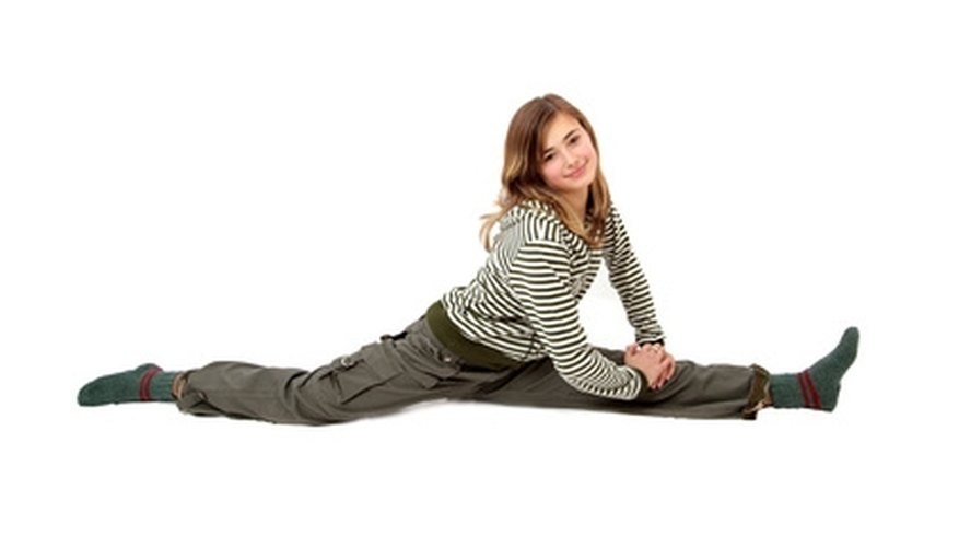 Improving flexibilty in both legs and both sides of the back enables a flyer to perform twice as many stunts as if she only stretched one side. Improving flexibilty in both legs and both sides of the back enables a flyer to perform twice as many stunts as if she only stretched one side.
