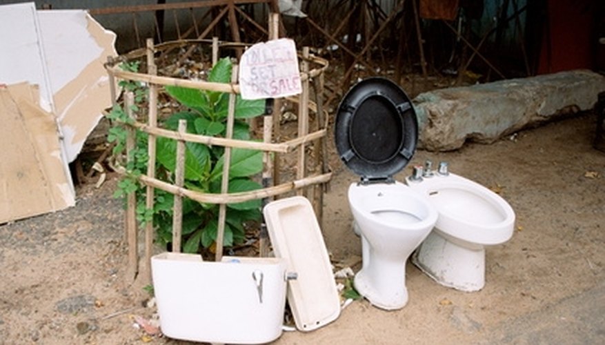 New toilets are cheap to buy. New toilets are cheap to buy.