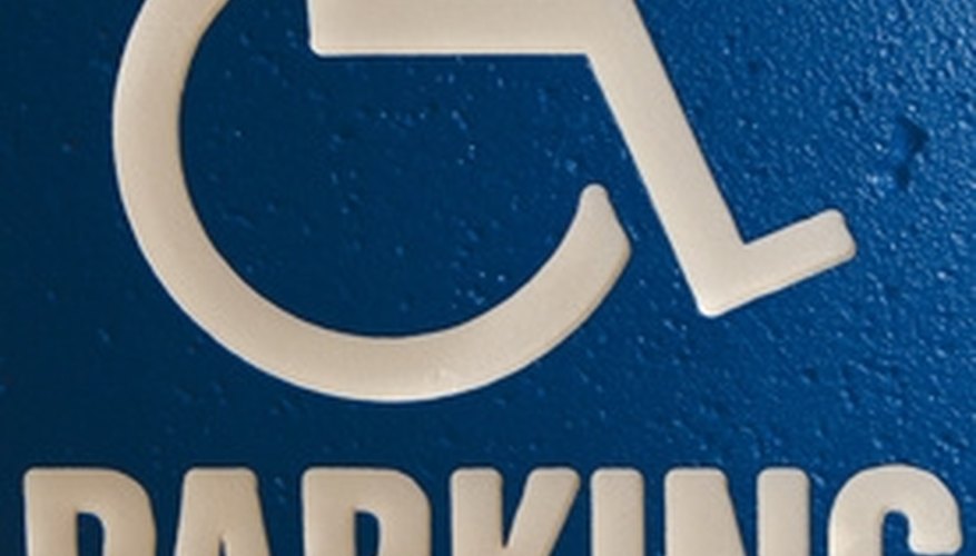 Handicap parking spaces are placed closest to accessible entrances. Handicap parking spaces are placed closest to accessible entrances.