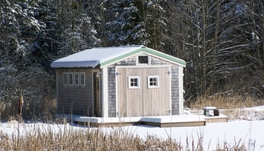 Some gable roofs have a shallow angle. Some gable roofs have a shallow angle.