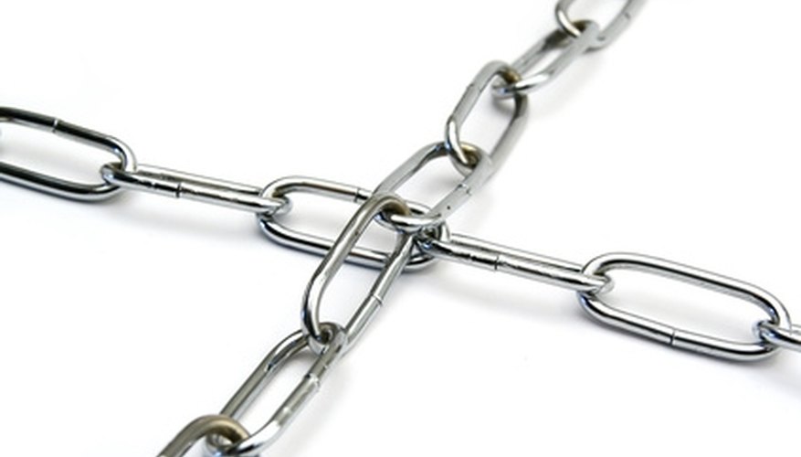 Seventeen-gauge chain is lightweight, but durable. Seventeen-gauge chain is lightweight, but durable.