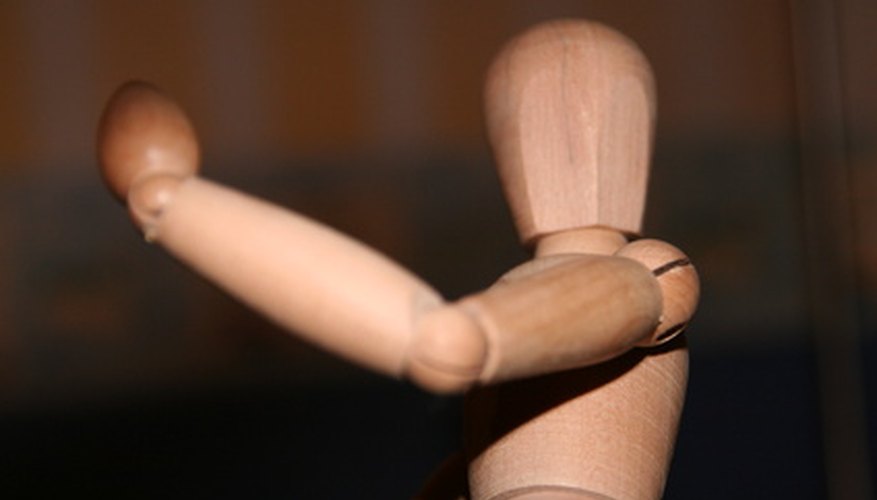 Connect the arm and torso so they fit together naturally. Connect the arm and torso so they fit together naturally.