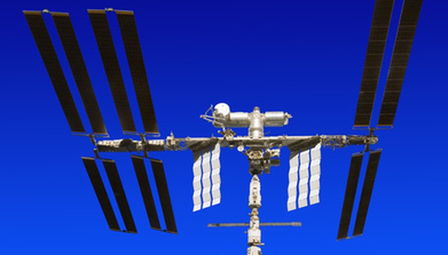 Satellites are made of highly reflective material. Satellites are made of highly reflective material.