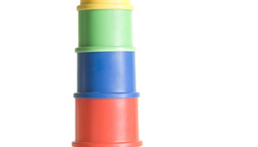 Nesting cups teach sequence skills. Nesting cups teach sequence skills.
