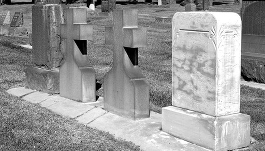 Grave markers are thought to originate from stones being placed on graves.