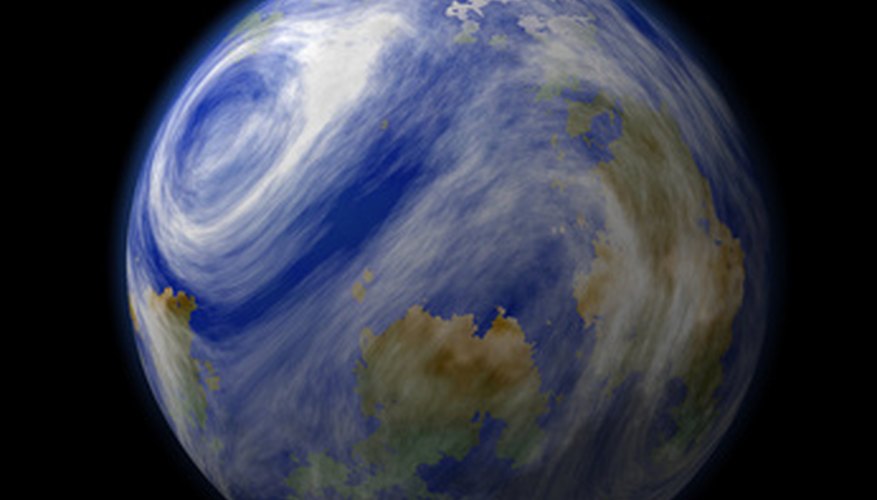 Photo Credit: Earth from space image by patrimonio designs from <a href='http://www.fotolia.com'>Fotolia.com</a> On its own, hydrogen is the least abundant element on earth.