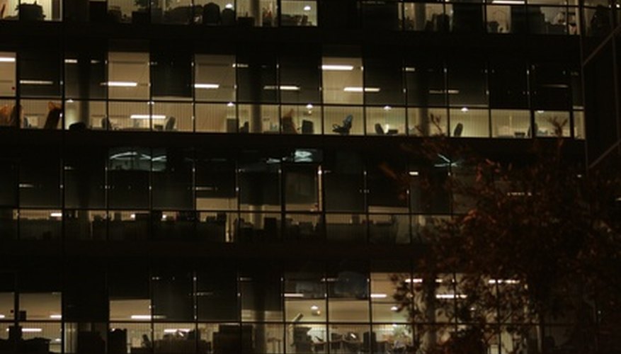 A workplace can have a number of different desk arrangements.