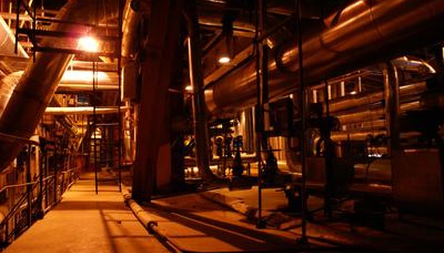 High-pressure steam is used by industry and in generating power. High-pressure steam is used by industry and in generating power.