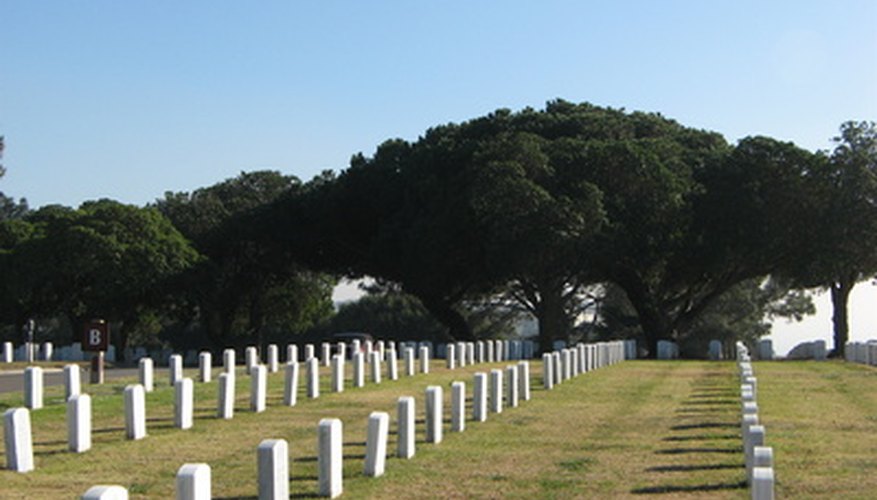VA funeral benefits may include internment at a national cemetery.