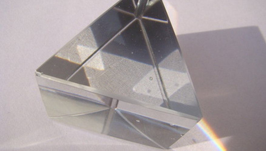 When light passes through your prism, your angle of refraction depends on the refractivity indexes of both air and your prism. When light passes through your prism, your angle of refraction depends on the refractivity indexes of both air and your prism.