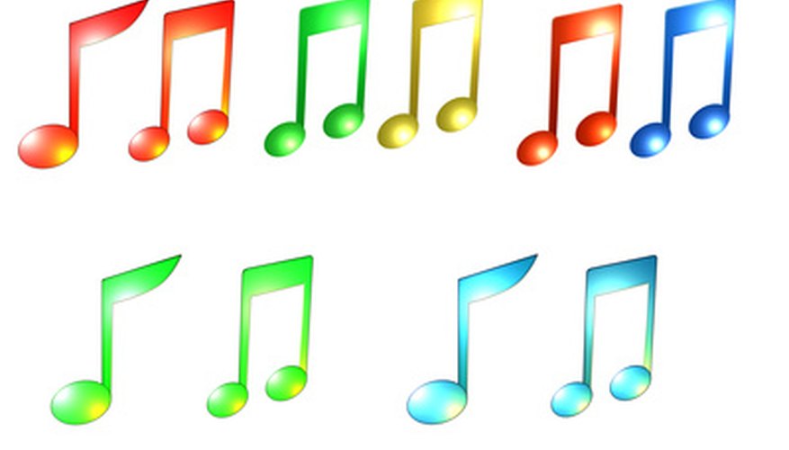 Photo Credit: coloured musical notes image by patrimonio designs from <a href='http://www.fotolia.com'>Fotolia.com</a> Singing songs helps children remember math.