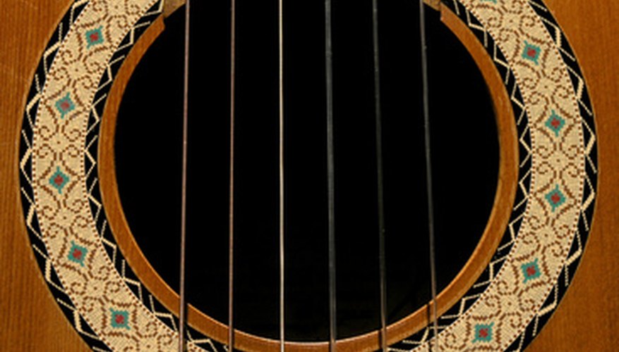 Photo Credit: guitar image by Mikhail Olykainen from <a href='http://www.fotolia.com'>Fotolia.com</a>