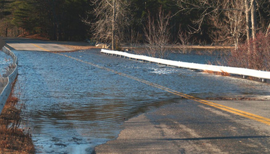 Photo Credit: flood image by brelsbil from <a href='http://www.fotolia.com'>Fotolia.com</a> Flash floods kill more people every year than hurricanes.